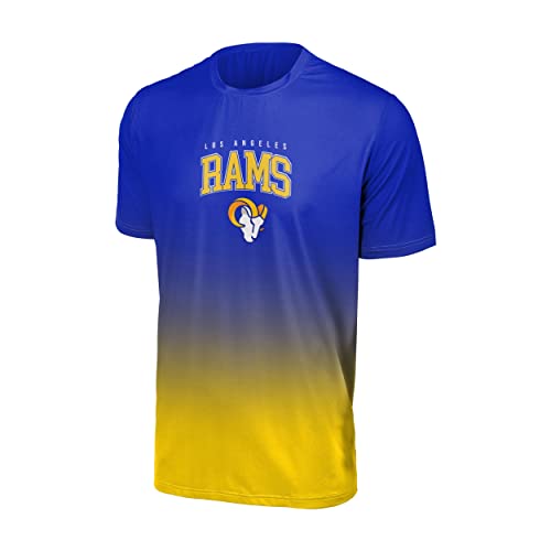 FOCO Los Angeles Rams NFL Gradient Mesh Jersey Short Sleeve Herren T-Shirt - XL von Foco