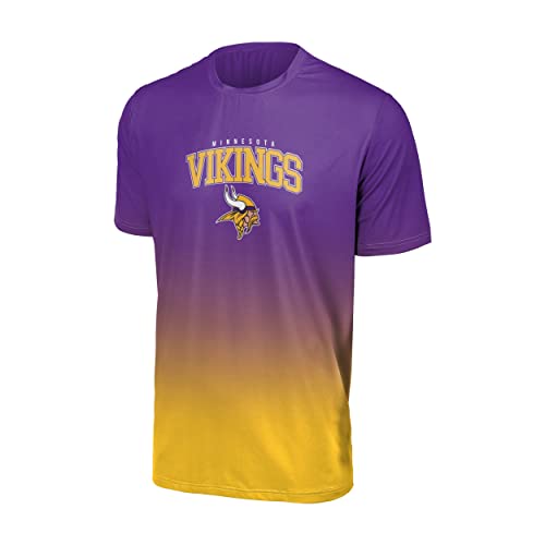 FOCO Minnesota Vikings NFL Gradient Mesh Jersey Short Sleeve Herren T-Shirt - M von Foco