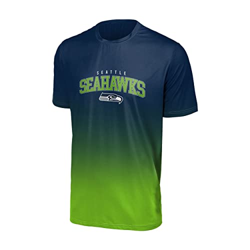 FOCO Seattle Seahawks NFL Gradient Mesh Jersey Short Sleeve Herren T-Shirt - XXL von Foco