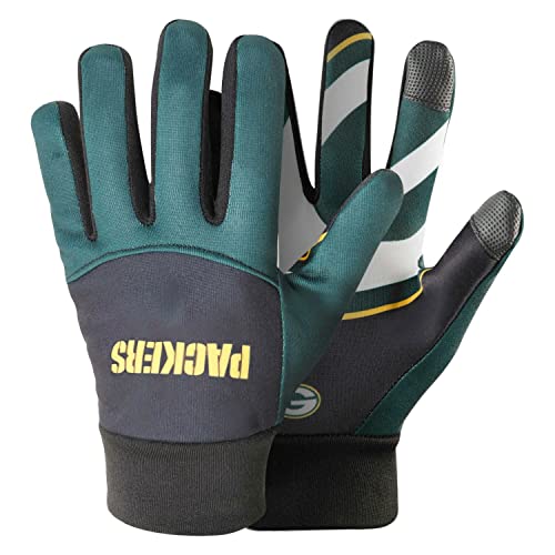 Foco Green Bay Packers NFL Palm Logo Texting Glove - One-Size von Foco