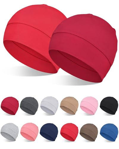 FocusCare Krebs Mützen für Frauen Haarausfall Schlafen Beanie 100% Baumwolle Schädeldecke von FocusCare