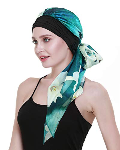 FocusCare Luxus - Frauen Kopftuch vor Chemo Hut Schlaf mit Turban Kopfbedeckung für Krebs von FocusCare