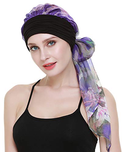 FocusCare weibliche Kopfbedeckung für die Chemo alopezie Damen turbantes schals caps kopfhaut Headcover schlafen hüte von FocusCare