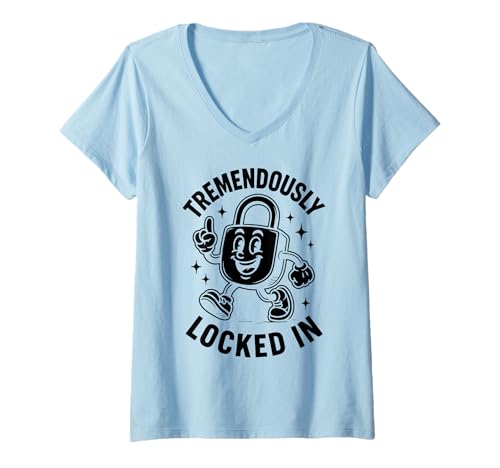 Damen Enorm fest in fokussierter, motivierender und belastbarer Arbeit T-Shirt mit V-Ausschnitt Damen Enorm fest in fokussierter, motivierender und belastbarer Arbeit T-Shirt mit V-Ausschnitt von Focused Mindset Apparel