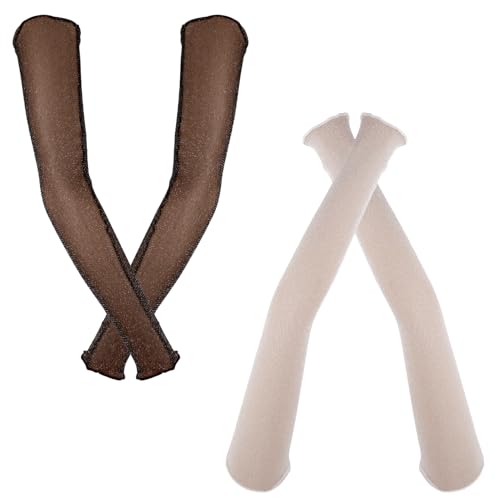 Fogbush Armstulpen, 2 Paar Sommerhandschuhe Damen Dünn Armstulpen Armstulpen Damen Für UV-Schutz Im Alltag Beim Sommerstrand Camping Wandern von Fogbush