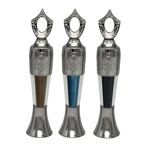 Pulver Eyeliner, natürlicher Eyeliner in Puderform, wasserfestes & wischfestes Liner-Puder, tragbarer Eyeliner-Stift für Damen, Augen-Make-up-Werkzeug für Mädchen (Braun+Blau+Schwarz) von Fogcroll