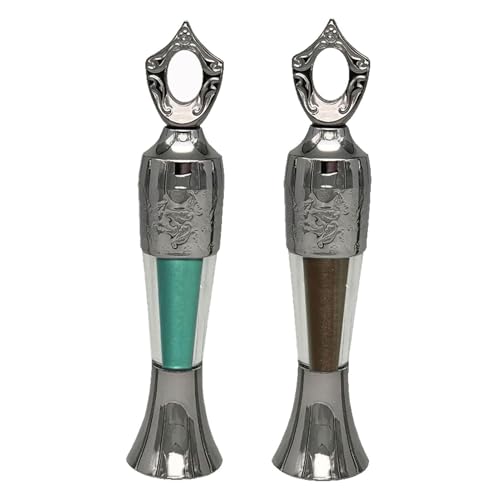 Pulver Eyeliner, natürlicher Eyeliner in Puderform, wasserfestes & wischfestes Liner-Puder, tragbarer Eyeliner-Stift für Damen, Augen-Make-up-Werkzeug für Mädchen (Braun+Cyan) von Fogcroll