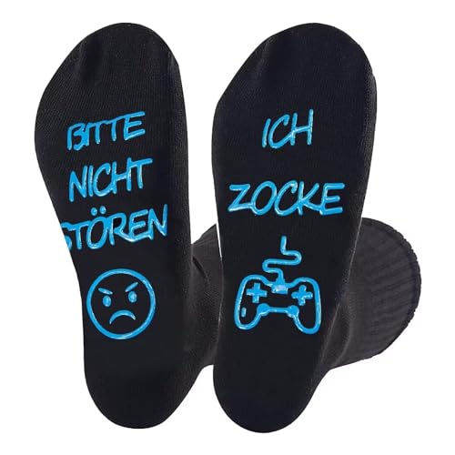 Lustige Gaming Socken Gamer Geschenk Mit Spruch Bitte Nicht Stören Ich Zocke Zocken Socken Für Zocker Männer Herren Frauen Damen Weihnachts Erntedankfest Geburtstag von Fogsun