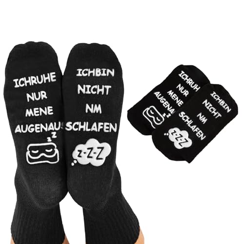 Lustige Socken Geschenke für Männer, Frauen, Papa und Opa, Socken mit Spruch, Geburtstagsgeschenk Weihnachtsgeschenke für Männer Opa Papa Socken Herren Geschenkideen socken mit spruch (Schwarz 2) von Fogsun