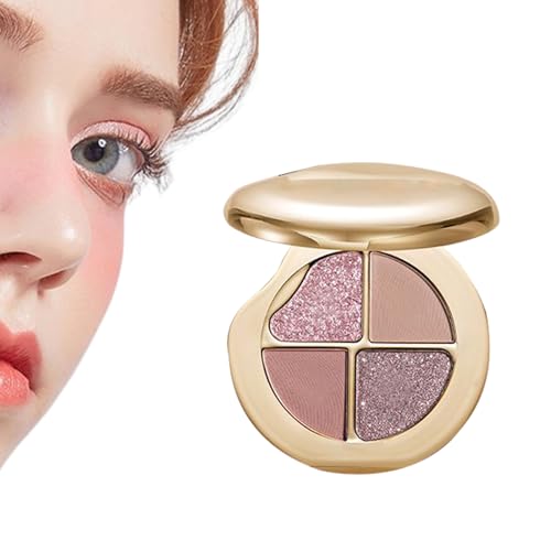 Fogukier Makeup Paletten,Make-up Palette 4-in-1 mit Blush Highlighter - Schimmer Kosmetik Lang Anhaltend Blush Für Gesicht Teenager Reife Haut Ältere Mädchen von Fogukier