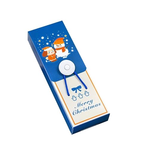 Fogun Niedliches Cartoon-Federmäppchen praktische Gummiband-Bleistiftbox Schreibwaren-Aufbewahrungsbox Weihnachts-Bleistifttasche für Kinder Mädchen Weihnachts-Federmäppchen Gummiband praktische von Fogun