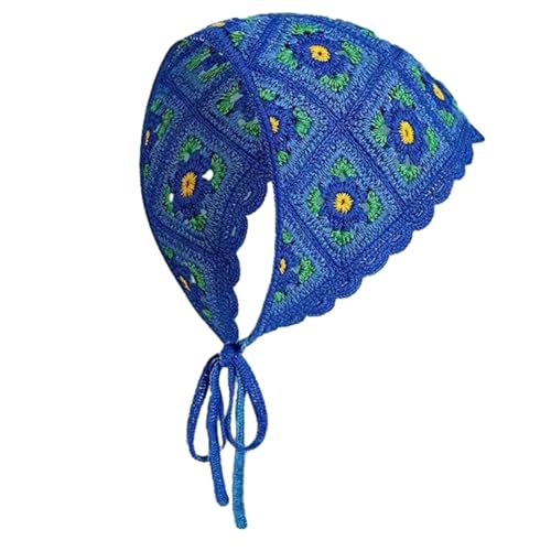 Vielseitiges Haartuch Blumen Haarband Damen Turban Damen Kopfwickel Haarschmuck Gehäkelte Haarbänder Kopftuch Kopftuch Haarschal von Fogun