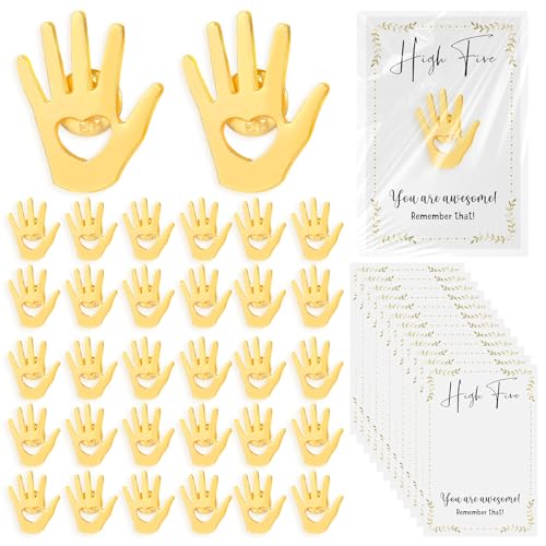 Foilswirl Anstecknadeln für Mitarbeiter, goldfarbene Hände, mit inspirierenden Karten und OPP-Tüten, Motivationsnadel, Anerkennungsgeschenk für Lehrer, Krankenschwester, Team, Mitarbeiter Foilswirl Anstecknadeln für Mitarbeiter, goldfarbene Hände, mit inspirierenden Karten und OPP-Tüten, Motivationsnadel, Anerkennungsgeschenk für Lehrer, Krankenschwester, Team, Mitarbeiter von Foilswirl