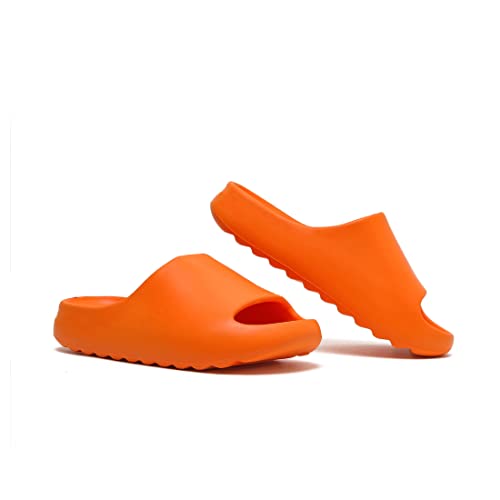 Foinledr Cozy Slides Original Damen Herren Weich Wolken Rutschfeste Cloudyzz Badelatschen Unisex Gummi Cloud Slippers Sommer Pantoffeln, Orange, 36 EU von Foinledr