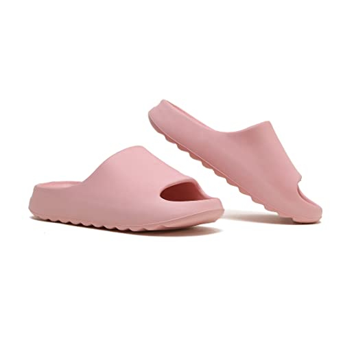 Foinledr Cozy Slides Original Damen Herren Weich Wolken Rutschfeste Cloudyzz Badelatschen Unisex Gummi Cloud Slippers Sommer Pantoffeln, Rosa, 37 EU von Foinledr