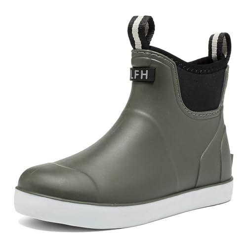 Foinledr Gummistiefel Damen Halbhoch, Wasserdicht Gefüttert Antirutsch Stiefel, Regenstiefel für Outdoor Gartenschuhe Foinledr Gummistiefel Damen Halbhoch, Wasserdicht Gefüttert Antirutsch Stiefel, Regenstiefel für Outdoor Gartenschuhe von Foinledr