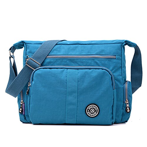 Foino Schultertasche Leichter Umhängetasche Wasserdicht Designer Messenger Bag Taschen Damen Kuriertasche Strandtasche Mode Sporttasche von Foino