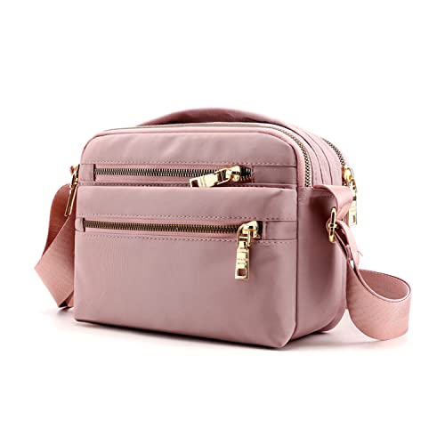 Foino Umhängetasche Damen Handtasche Lässiges Schultertaschen Große Kapazität Henkeltaschen Reisetasche Viele Taschen Geräumige Seitentasche für Mädchen von Foino