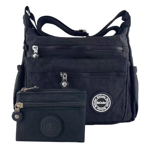 Foino Umhängetasche Damen Henkeltaschen Große Kapazität Schultertaschen Lässiges Reisetasche Tasche mit Mehreren Fächern Geräumige Seitentasche Mode Frauentasche Handtasche für Mädchen von Foino