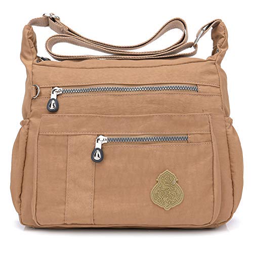 Foino Umhängetasche Damen Schultertasche Leichter Sporttasche Messenger Bag Kuriertasche Wasserdicht Taschen Mode Reisetasche Lässige von Foino