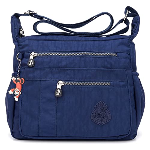 Foino Umhängetasche Damen Schultertasche Leichter Sporttasche Messenger Bag Kuriertasche Wasserdicht Taschen Mode Reisetasche Lässige von Foino