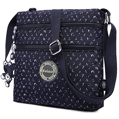 Foino Umhängetasche Damen Schultertasche Mode Kuriertasche Vintage Handtasche Lässige Taschen Reisetasche Leicht Strandtasche Sporttasche für Mädchen Büchertasche Design Messenger Bag (Mehrfarbig Neu) von Foino