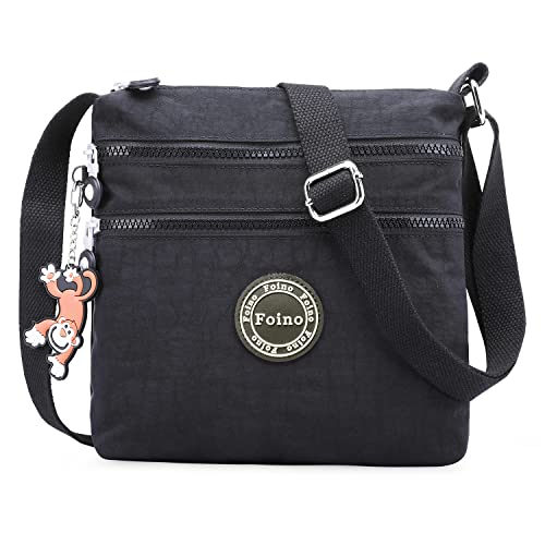 Foino Umhängetasche Damen Schultertasche Mode Kuriertasche Vintage Handtasche Lässige Taschen Reisetasche Leicht Strandtasche Sporttasche für Mädchen Büchertasche Design Messenger Bag von Foino