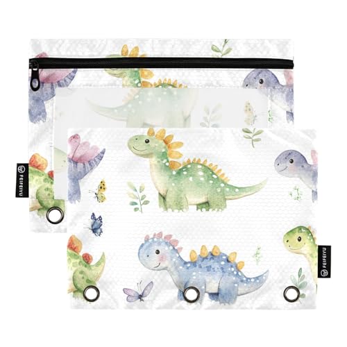 Foiosoh 2 Pack Dinosaurier Ankylosaurus weiß Bindemittel Bleistift Taschen große Ordner Taschen mit Reißverschluss für Büro Organisatoren Foiosoh 2 Pack Dinosaurier Ankylosaurus weiß Bindemittel Bleistift Taschen große Ordner Taschen mit Reißverschluss für Büro Organisatoren von Foiosoh