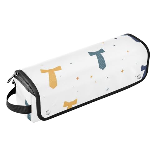 Foiosoh 2-in-1 Lockenstab Reisetasche und hitzebeständige Matte mit Reißverschluss, wasserdichte Haarwerkzeuge, Reise-Organizer für Glätteisen, Lockenstäbe, Krawatte und Punkt, Weiß von Foiosoh