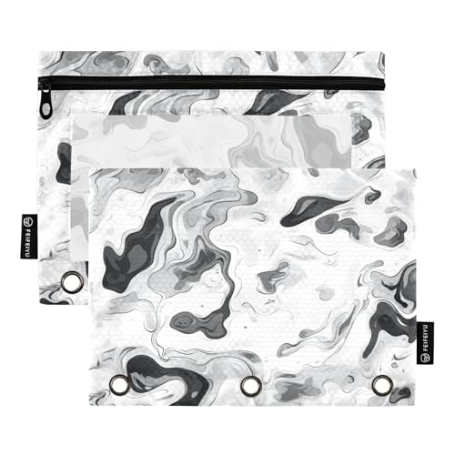 Foiosoh 2 pack Camouflage Weiß 3 Ringe Bleistift Tasche Leichte Binder Federmäppchen mit Glattem Reißverschluss für Büro Organisatoren Foiosoh 2 pack Camouflage Weiß 3 Ringe Bleistift Tasche Leichte Binder Federmäppchen mit Glattem Reißverschluss für Büro Organisatoren von Foiosoh
