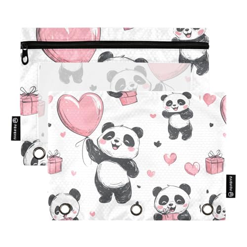 Foiosoh 2 pack Nette Panda Liebe Herz Weiß Binder Bleistift Taschen Multifunktionale Klar Bleistift Taschen mit Reißverschluss für Büro Veranstalter Foiosoh 2 pack Nette Panda Liebe Herz Weiß Binder Bleistift Taschen Multifunktionale Klar Bleistift Taschen mit Reißverschluss für Büro Veranstalter von Foiosoh
