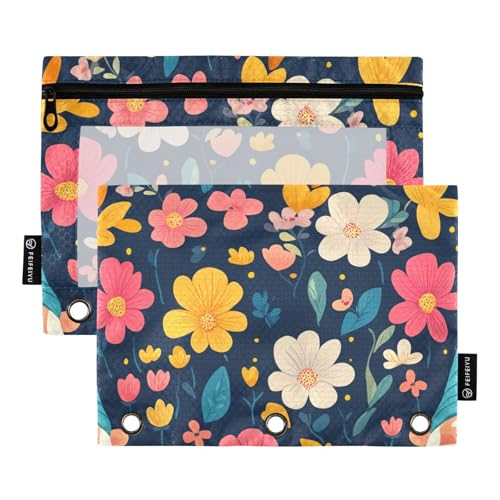 Foiosoh 2 pack Pflanzen und Zwerge Tiefblau 3 Ringe Bleistift Tasche Tragbare Reißverschluss Bleistift Beutel Fall für Büro Veranstalter Foiosoh 2 pack Pflanzen und Zwerge Tiefblau 3 Ringe Bleistift Tasche Tragbare Reißverschluss Bleistift Beutel Fall für Büro Veranstalter von Foiosoh