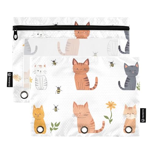 Foiosoh 2 stücke Singapur Katzen Weiß Bleistift Ordner Große Kapazität Transparent Fenster Bleistift Ordner für Schule Büro College Foiosoh 2 stücke Singapur Katzen Weiß Bleistift Ordner Große Kapazität Transparent Fenster Bleistift Ordner für Schule Büro College von Foiosoh