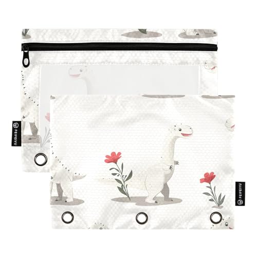 Foiosoh 2er-Pack Cartoon Dinosaurier und Blumen-Paddelbeutel Multifunktions-Paddy-Federmäppchen mit glattem Reißverschluss für Schule Schreibgeräte Aufbewahrung Zubehör Foiosoh 2er-Pack Cartoon Dinosaurier und Blumen-Paddelbeutel Multifunktions-Paddy-Federmäppchen mit glattem Reißverschluss für Schule Schreibgeräte Aufbewahrung Zubehör von Foiosoh