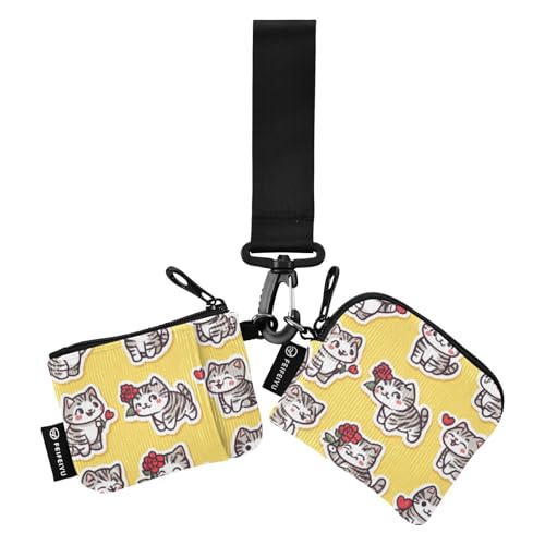 Foiosoh Bengalkatzen Gelb Damen Münzbeutel Kartenhalter Mini Mode ID Kartenhalter Schutz mit Reißverschluss Münzfach für Damen Herren 2 Packungen, Bengalkatzen, Gelb, 1 size, Modern Foiosoh Bengalkatzen Gelb Damen Münzbeutel Kartenhalter Mini Mode ID Kartenhalter Schutz mit Reißverschluss Münzfach für Damen Herren 2 Packungen, Bengalkatzen, Gelb, 1 size, Modern von Foiosoh