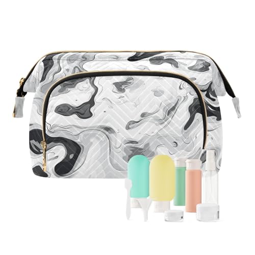 Foiosoh Cowgirl Cowboy Kaktus Set Make-up Taschen Essentials Make Up Taschen Für Frauen Frauen Geldbörse für Persönliche Artikel Organizer, Camouflage weiß, 1 größe, Cartoon, Tarnung weiß, 1 size, von Foiosoh