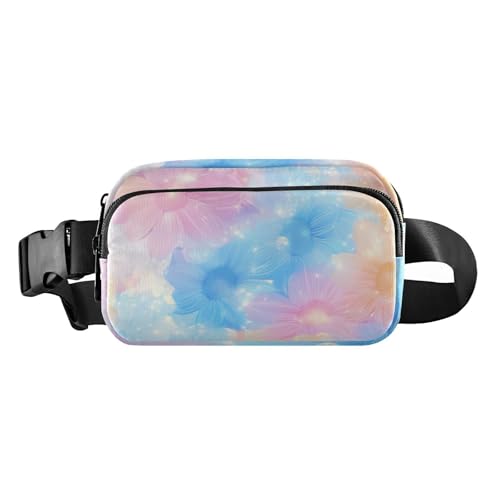 Foiosoh Fantastische schöne Blumen modische Bauchtasche für Damen, Herren, Teenager, kleine Schultertasche für Reisen, unverzichtbar mit verstellbarem Gurt, für Workout, Laufen, Wandern, Fantastische von Foiosoh