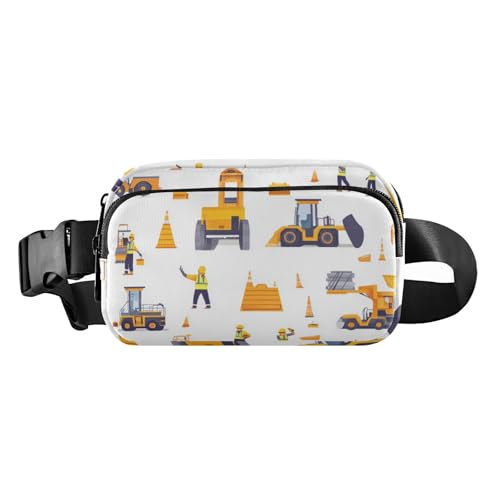 Foiosoh Gürteltasche mit Baggerfahrzeug-Muster, weiß, niedlich, für Damen, Herren, Teenager, wasserdicht, Brusttasche, Gürteltasche mit verstellbarem Gurt, für Workout, Laufen, Wandern, Foiosoh Gürteltasche mit Baggerfahrzeug-Muster, weiß, niedlich, für Damen, Herren, Teenager, wasserdicht, Brusttasche, Gürteltasche mit verstellbarem Gurt, für Workout, Laufen, Wandern, von Foiosoh