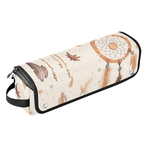 Foiosoh Hair Tools Reisetasche mit abnehmbarer hitzebeständiger Matte, wasserdicht, Reise-Organizer für Lockenstab Glätteisen, flacher Haartrockner, Traumfänger, Schönheit von Foiosoh