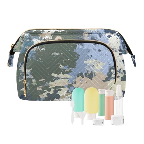 Foiosoh Kosmetiktasche, wasserdicht, für Damen, Geldbörse, für Make-up, Organizer, Camouflage Pfirsichweiß, Armee-Camouflage-Blau, 1 size, Cartoon Foiosoh Kosmetiktasche, wasserdicht, für Damen, Geldbörse, für Make-up, Organizer, Camouflage Pfirsichweiß, Armee-Camouflage-Blau, 1 size, Cartoon von Foiosoh