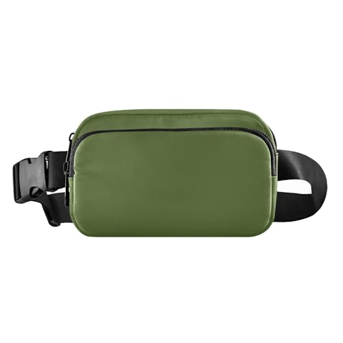 Foiosoh Olivedrab Bauchtasche Stylische Hüfttasche für Frauen Männer Teenager Kleine Umhängetasche mit Verstellbarem Schultergurt für Reisen Einkaufen Laufen OliveDrab 1 Größe, Olivedrab, 1 size von Foiosoh