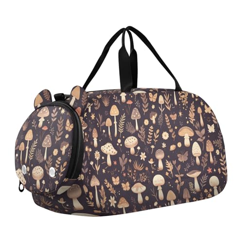 Foiosoh Pilz Schwarz Klein Turnbeutel mit Schuhfach Große Kapazität Gymnastik Sporttasche für Reisen, Sport, Fitness & Workout, Pilzschwarz, 1 size, modern/enganliegend Foiosoh Pilz Schwarz Klein Turnbeutel mit Schuhfach Große Kapazität Gymnastik Sporttasche für Reisen, Sport, Fitness & Workout, Pilzschwarz, 1 size, modern/enganliegend von Foiosoh