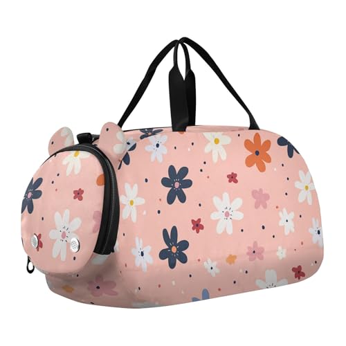 Foiosoh Schöne Blumen Cottage Kleiner Turnbeutel mit Schuhfach Leichte Gymnastik Sporttasche für Jungen und Mädchen von Foiosoh