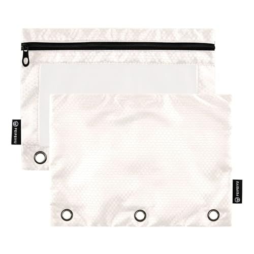 Foiosoh Seashell 2 Pack Bleistift Beutel 3 Ringe Tragbare Bleistift Beutel mit durchsichtigem Fenster zur Aufbewahrung von Schulbedarf Foiosoh Seashell 2 Pack Bleistift Beutel 3 Ringe Tragbare Bleistift Beutel mit durchsichtigem Fenster zur Aufbewahrung von Schulbedarf von Foiosoh
