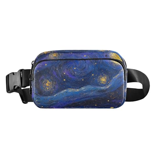 Foiosoh Sky Stars Bauchtasche für Damen Herren Teenager Kleine Handtasche mit verstellbarem Gurt für Training Laufen Wandern Sparkling Blue Sky Stars Blau, Sky Stars Blau Funkeln, One Size Foiosoh Sky Stars Bauchtasche für Damen Herren Teenager Kleine Handtasche mit verstellbarem Gurt für Training Laufen Wandern Sparkling Blue Sky Stars Blau, Sky Stars Blau Funkeln, One Size von Foiosoh