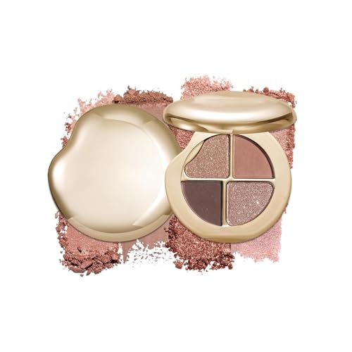 Glow Garderobe Eye & Cheek-Palette-Lidschatten- und Highlighter-Make-up, Erröten und Highlighter-Palette, Mischungen leicht, ganztägiger Verschleiß (01#) von Fokayo