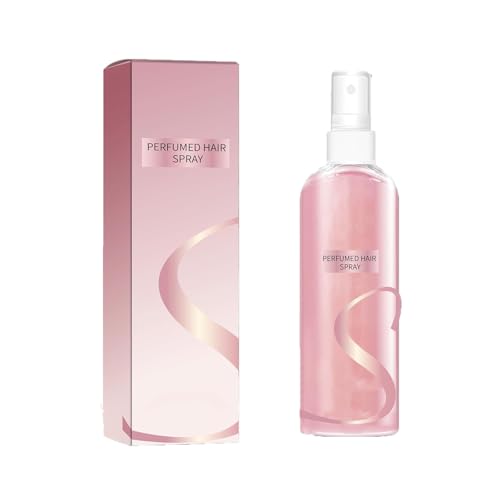 Leave-In-Haaröl Spray-Glättung, langlebiger Glanz, duftendes Haaröl-Parfümspray für Frauen, fügt Glanz zu und reduziert Kräusel, nahrhaft, feuchtigkeitsspendend (Pink) von Fokayo