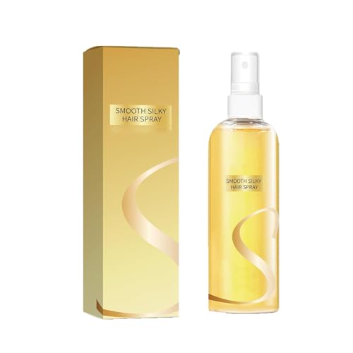 Leave-In-Haaröl Spray-Glättung, langlebiger Glanz, duftendes Haaröl-Parfümspray für Frauen, fügt Glanz zu und reduziert Kräusel, nahrhaft, feuchtigkeitsspendend (Yellow) von Fokayo