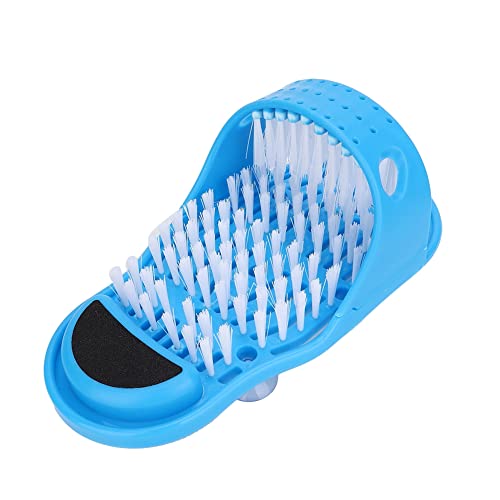 Einfache Fußreinigung Hausschuhe, Dusche Fuß schrubben Hausschuhe mit Saugnapf Basis, Dusche Fuß Reinigung Bürste Badeschuhe, Peeling Fuß Spa Massager Hausschuhe, Geschenke für Männer und Frauen, blau Einfache Fußreinigung Hausschuhe, Dusche Fuß schrubben Hausschuhe mit Saugnapf Basis, Dusche Fuß Reinigung Bürste Badeschuhe, Peeling Fuß Spa Massager Hausschuhe, Geschenke für Männer und Frauen, blau von Folanda