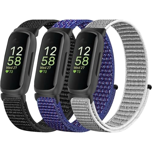 Folavii Sport Loop Nylon kompatibel mit Fitbit Inspire 3 Bänder/Fitbit Inspire 2, weiches, atmungsaktives Armband, verstellbares Ersatzband für Damen und Herren Folavii Sport Loop Nylon kompatibel mit Fitbit Inspire 3 Bänder/Fitbit Inspire 2, weiches, atmungsaktives Armband, verstellbares Ersatzband für Damen und Herren von Folavii